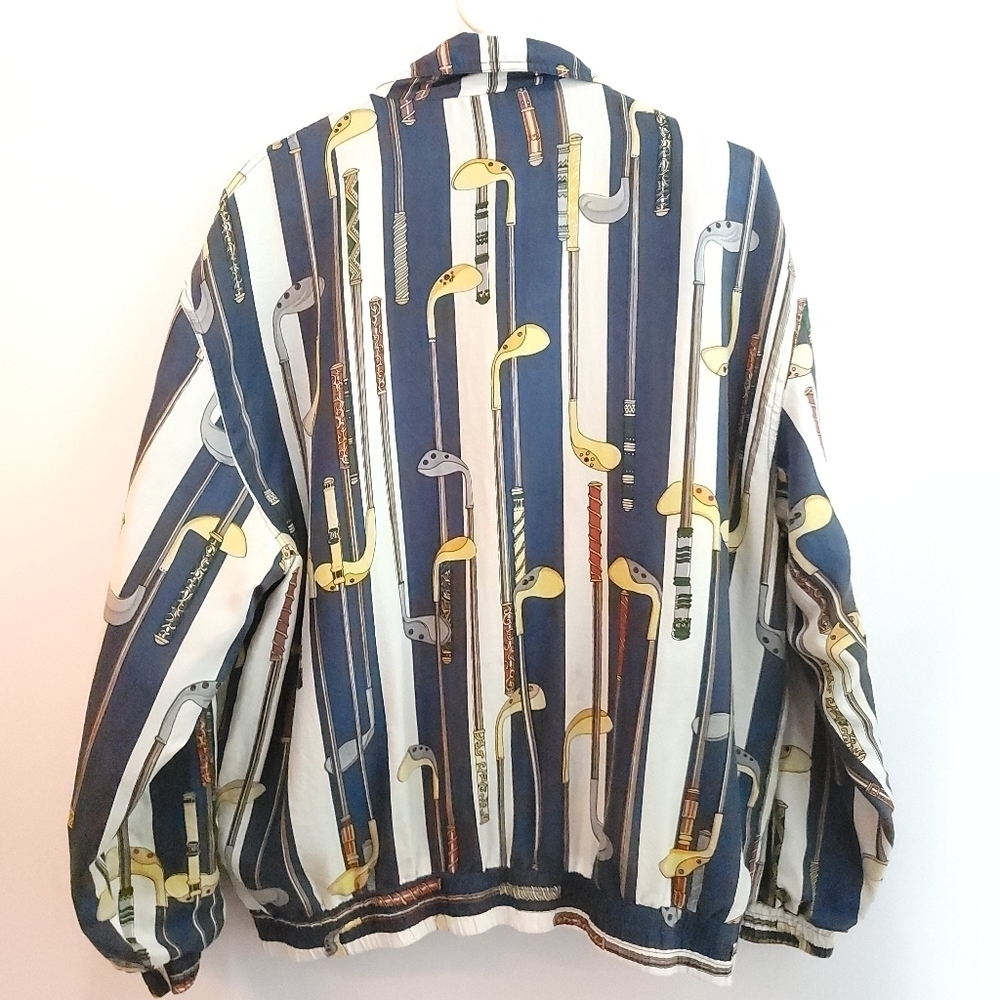 Vintage Kim Rogers Sport 100% Silk Bomber Jacket Size M - Picture 2 of 5